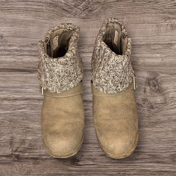 Rocket Dog Gray Ankle Boots with Knit Cuff - Picture 4 of 6